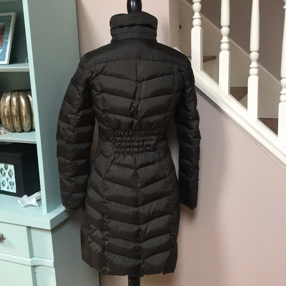 Michael Kors Army Green Long Puffy Jacket - Picture 4 of 8